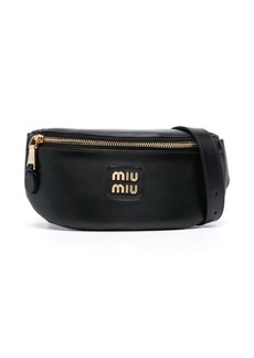 MIU MIU logo-lettering leather belt bag