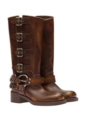 Miu Miu Buckles Harness Boot