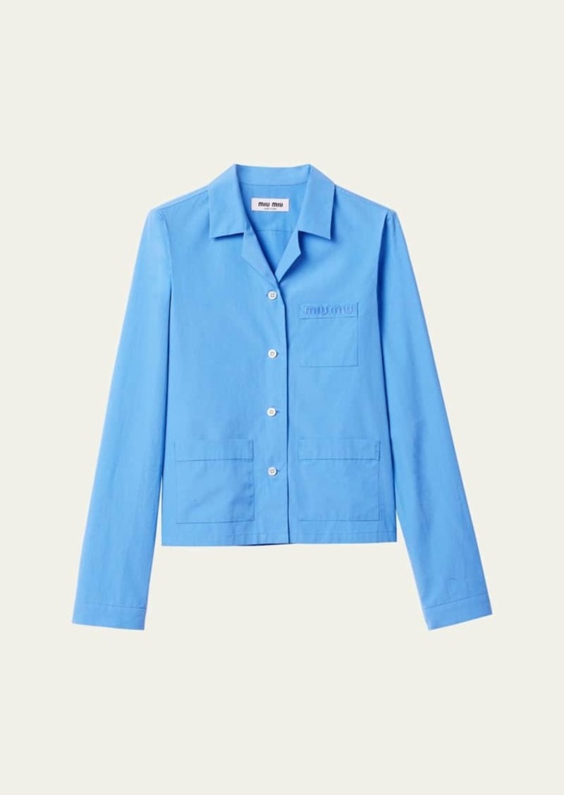 Miu Miu Button Down Poplin Shirt