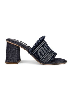 Miu Miu Denim Logo Mules