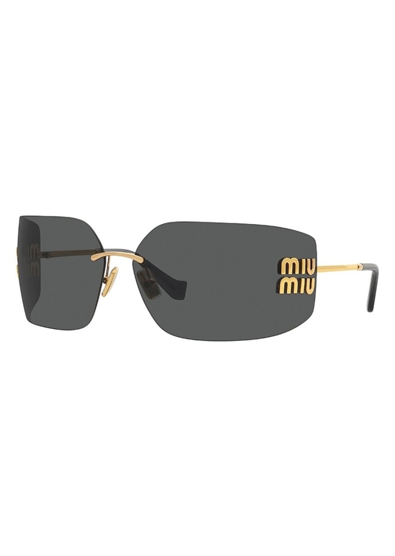 Miu Miu Irregular Sunglasses, 80mm