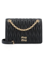 MIU MIU LEATHER MINI CROSSBODY BAG