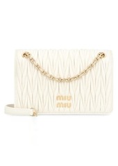 MIU MIU LEATHER MINI CROSSBODY BAG