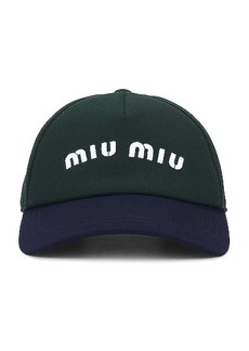Miu Miu Logo Baseball Hat