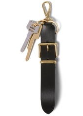 MIU MIU logo-engraved leather keyring