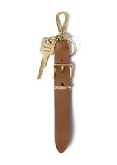 MIU MIU logo-engraved leather keyring