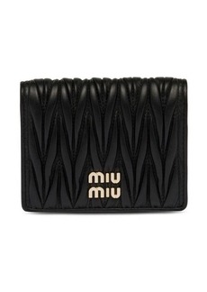 MIU MIU logo-plaque matelassé wallet