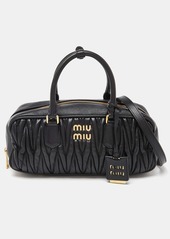 Miu Miu Matelassé Leather Top Zip Satchel