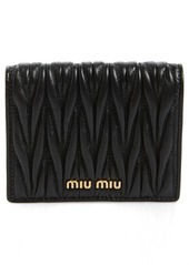 Miu Miu Matelassé Leather Wallet