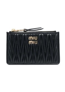 MIU MIU matelassé leather wallet