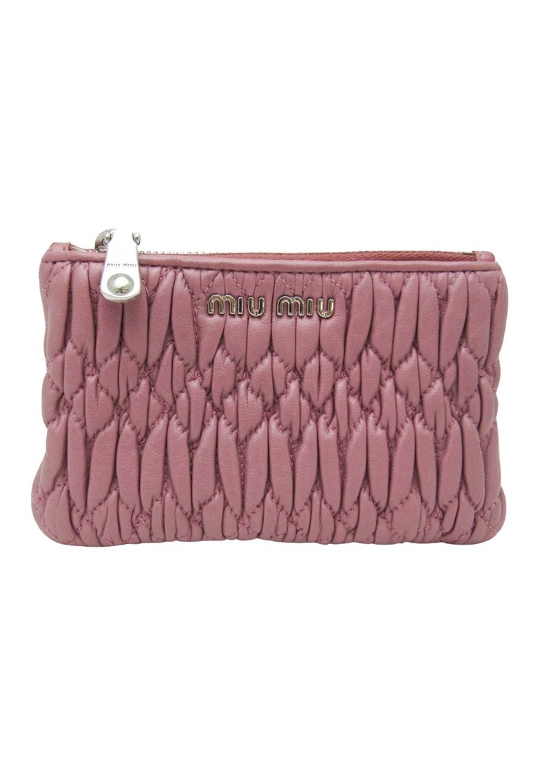 Miu Miu Matelassé Leather Wallet (Pre-Owned)