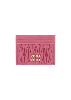 MIU MIU matelassé nappa-leather card holder