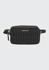 Miu Miu Matelasse Leather Belt Bag