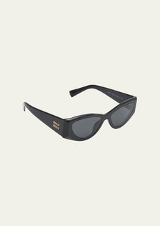 Miu Miu MU 06YS Monochrome Acetate Cat-Eye Sunglasses