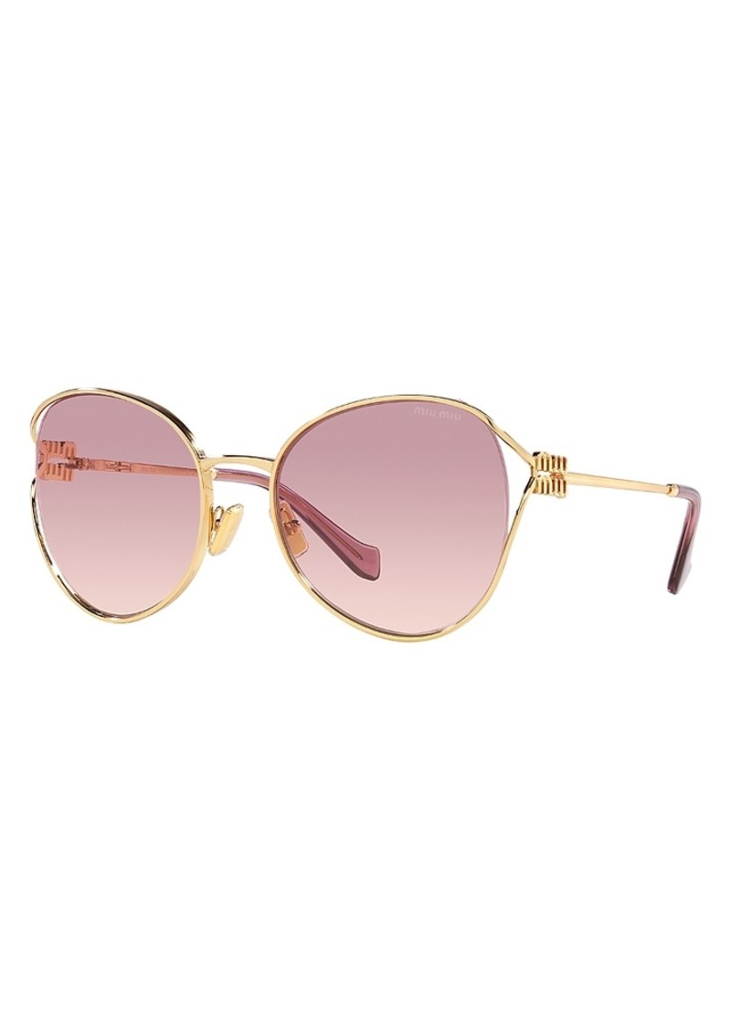 Miu Miu Mu Round Sunglasses, 58mm