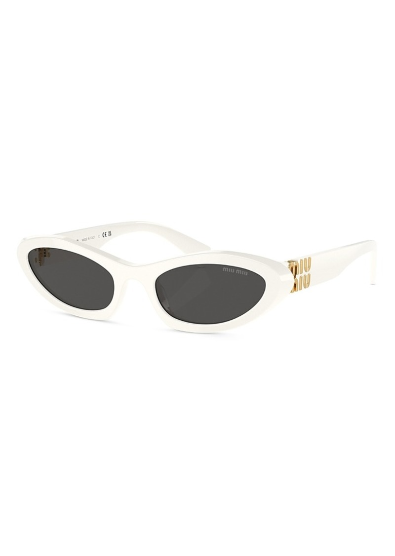 Miu Miu Oval Sunglasses, 54mm