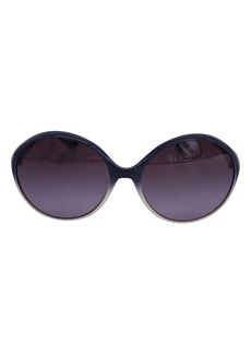 Miu Miu Oversized Oval Sunglasses in Navy Blue Plastic