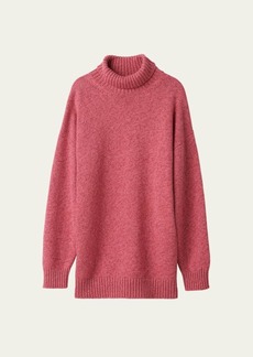 Miu Miu Oversized Turtleneck Cashmere Wool Sweater