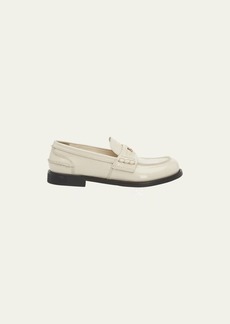 Miu Miu Patent Leather Coin Penny Loafers