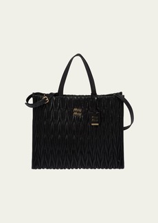 Miu Miu Quilted Leather Top-Handle Bag