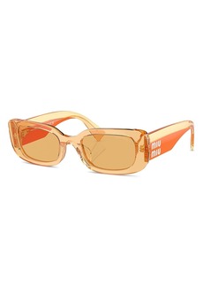 Miu Miu Rectangular Sunglasses, 51mm