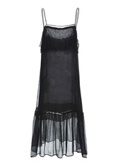 Miu Miu Semi-Sheer Chiffon Dress