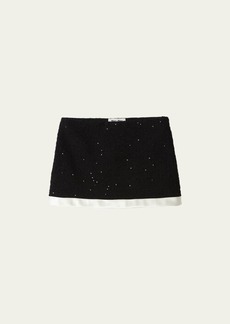 Miu Miu Sequined Mini Skirt