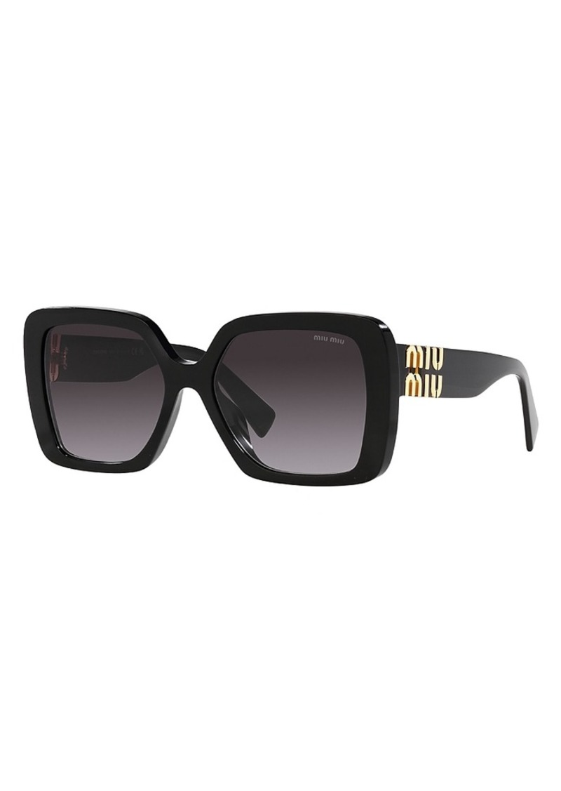 Miu Miu Square Sunglasses, 56mm