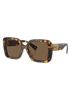 Miu Miu Square Sunglasses, 56mm