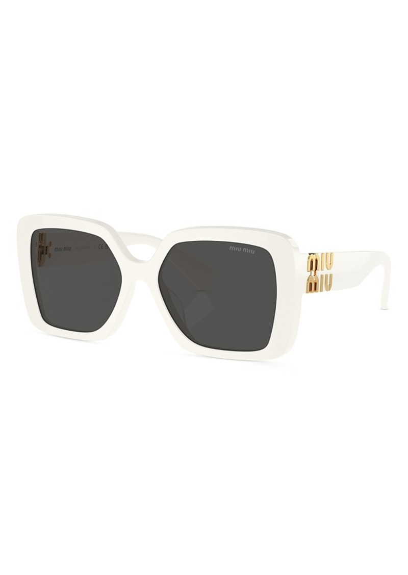 Miu Miu Square Sunglasses, 56mm