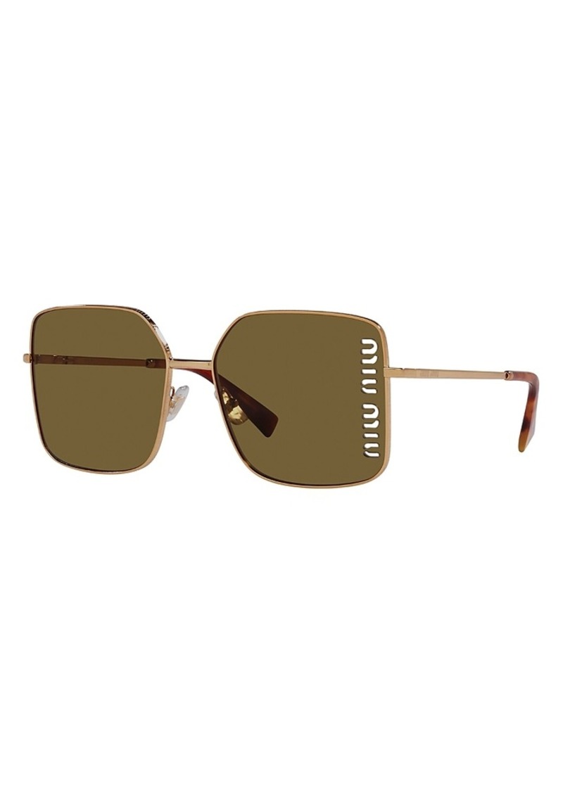 Miu Miu Square Sunglasses, 60mm