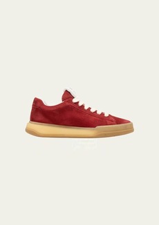 Miu Miu Suede Low-Top Court Sneakers