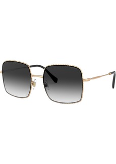 Miu Miu Sunglasses, 0MU 61VS - ANTIQUE GOLD/GREY GRADIENT