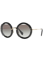 Miu Miu Sunglasses, Mu 06SS - BLACK/GREY GRADIENT