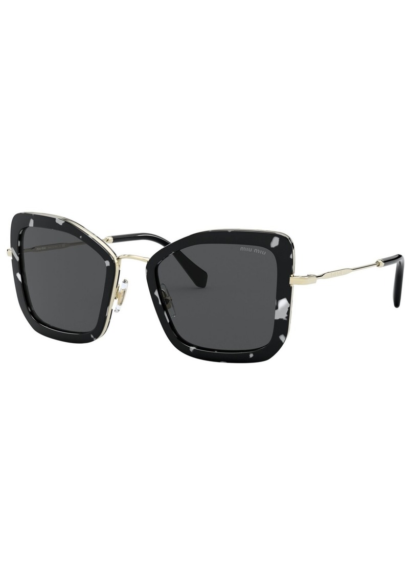 Miu Miu Sunglasses, Mu 55VS 51 - HAVANA BLACK WHITE/DARK GREY