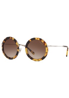 Miu Miu Sunglasses, Mu 59US - LIGHT HAVANA/BROWN GRADIENT