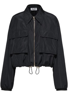 MIU MIU Technical-silk blouson jacket