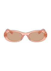 Miu Miu Translucent Oval Sunglasses