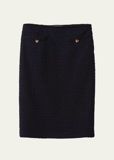 Miu Miu Tweed Grosgrain-Trim Skirt