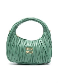 MIU MIU Wander matelassé leather mini hobo bag