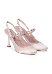 Miu Miu Women's Embellished Slingback Pumps