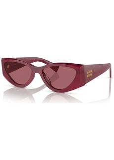 Miu Miu Women's Sunglasses, Mu 06YS - Striped Bordeaux