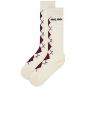 Miu Miu Wool Cashmere Sock