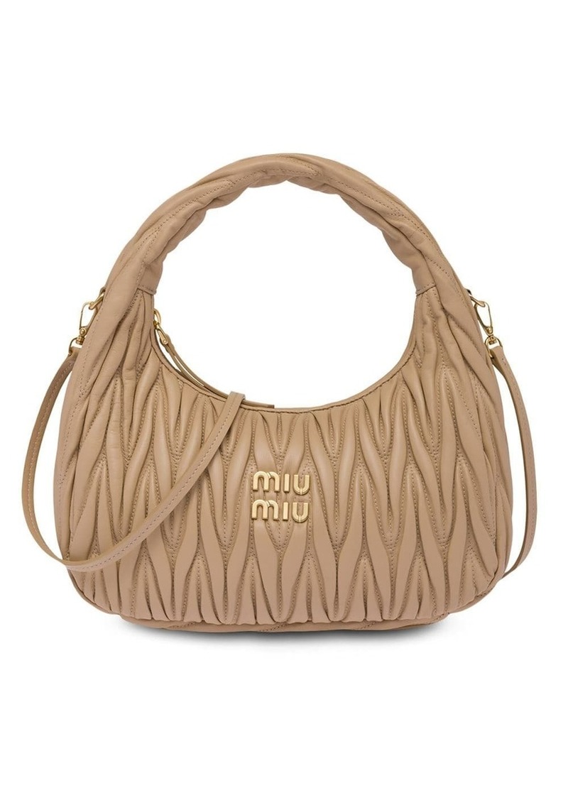 Miu Miu Wander matelassé shoulder bag