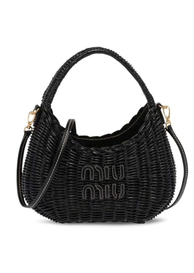 Miu Miu mini Wander wicker shoulder bag