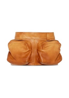 Miu Miu nappa leather mini skirt