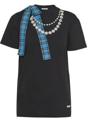 Miu Miu necklace chain jersey T-shirt