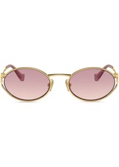 Miu Miu oval-frame gradient-lenses sunglasses