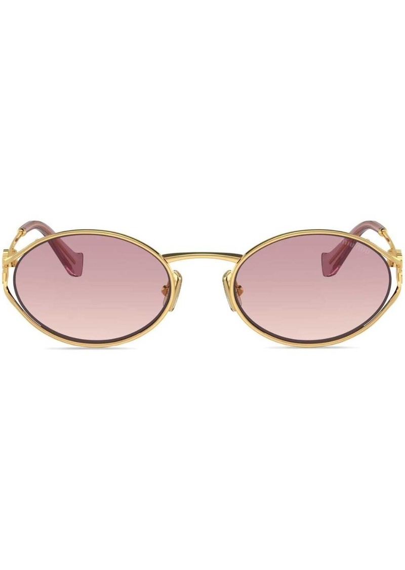 Miu Miu oval-frame gradient-lenses sunglasses