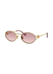 Miu Miu oval-frame gradient-lenses sunglasses